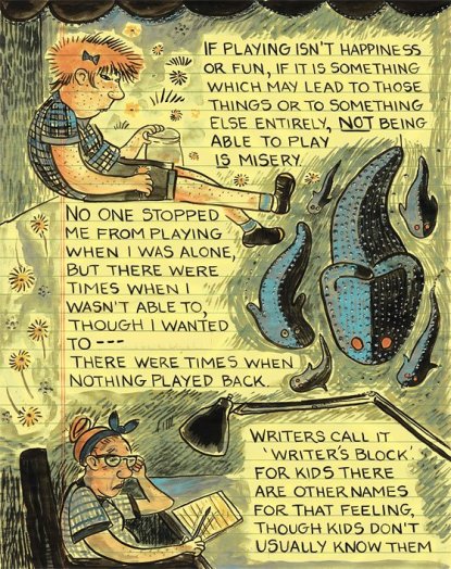 A page from Lynda Barry's "What It Is".