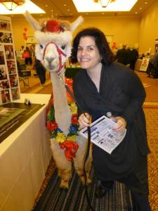 Napoleon and me at the seniors' expo